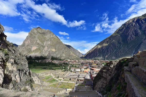 Ollantaytambo Egy Város Egy Inka Régészeti Lelőhely Dél Peruban Mintegy — Stock Fotó