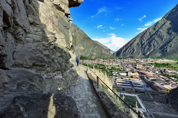 Ollantaytambo Una Ciudad Sitio Arqueológico Inca Sur Perú Unos Por — Foto de Stock