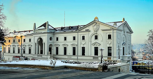 the house of the russian orthodox cathedral in winter