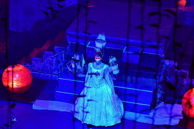 Yeni yılın gece manzarası.