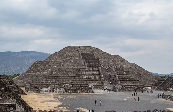 Pirámide Luna Segunda Pirámide Más Grande Actual San Juan Teotihuacn —  Fotos de Stock