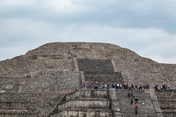 Pirámide Luna Segunda Pirámide Más Grande Actual San Juan Teotihuacn — Foto de Stock