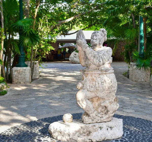 Xcaret Park Riviera Maya México Estatuas Parque Temático Complejo Turístico —  Fotos de Stock