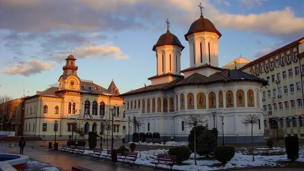 Román Ortodox Egyház Bor Ortodox Kereszténység Egyik Önkényes Egyháza Legtöbb — Stock Fotó