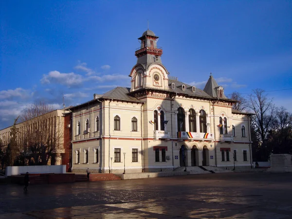 Palác Prefektury Gorj Targu Jiu Budova Byla Postavena Tak Aby — Stock fotografie