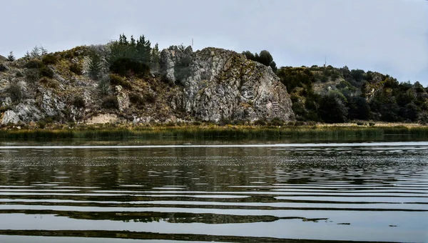 Taquile Island Widok Jezioro Titicaca Jest Wyspa Peruwiańskiej Stronie Jeziora — Zdjęcie stockowe