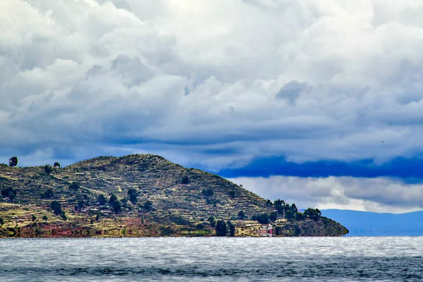 Titicaca Lake Roemeens Lacul Frumos Puno Een Meer Gelegen Een — Stockfoto
