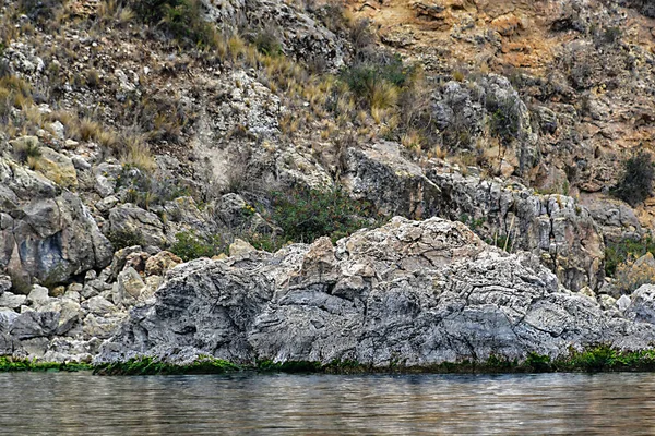 Taquile Uma Ilha Lado Peruano Lago Titicaca Cidade Puno Cerca — Fotografia de Stock