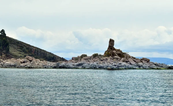 Taquile Ist Eine Insel Auf Der Peruanischen Seite Des Titicacasees — Stockfoto