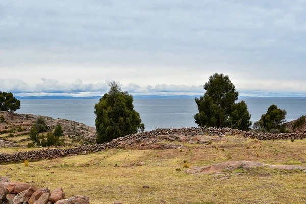 Taquile Una Isla Lado Peruano Del Lago Titicaca Ciudad Puno — Foto de Stock