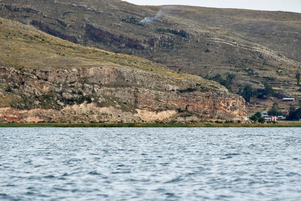Taquile Una Isla Lado Peruano Del Lago Titicaca Ciudad Puno — Foto de Stock