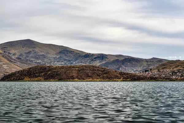 Taquile Island Peruvian Side Lake Titicaca Offshore City Puno 200 — Stock Photo, Image