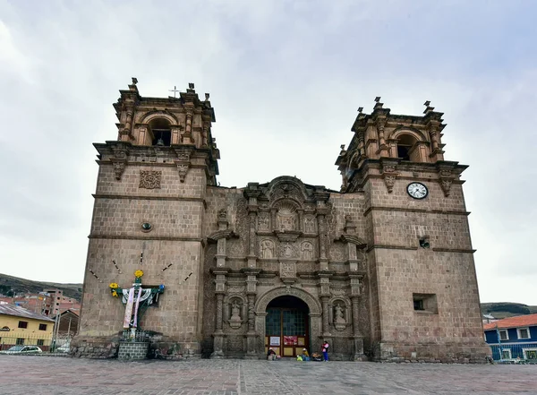 Bazylika Catedral San Carlos Borromeo Kościół Katolicki Puno Południowo Wschodniej — Zdjęcie stockowe