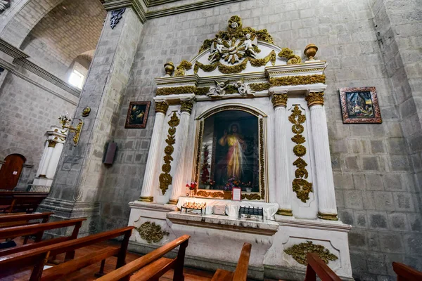 Katedralen Baslica San Carlos Borromeo Eller Puno Cathedral Katolsk Kyrka — Stockfoto