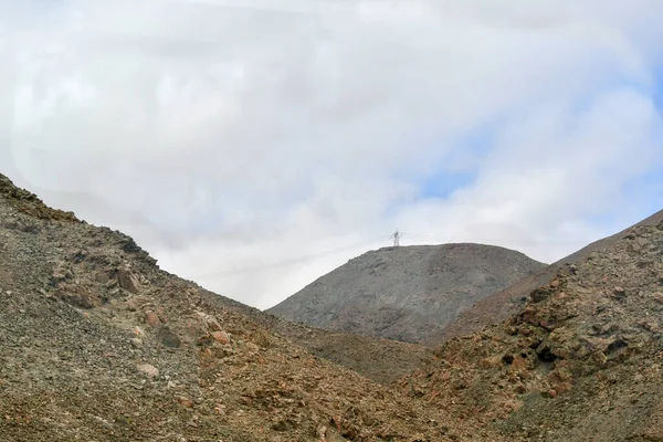 Анди Перу Гори Анди Найдовшим Гірським Хребтом Світі Вони Простягаються — стокове фото