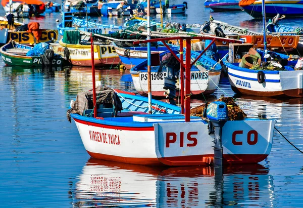 Port Paracasparacas Capital Distrito Paracas Região Ica Peru Uma Pequena — Fotografia de Stock