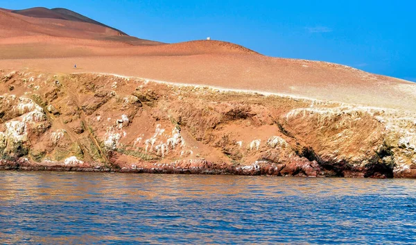 Ballestas Islands Largely Composed Rock Formations Eroded Waves Winds Surprising — Stock Photo, Image