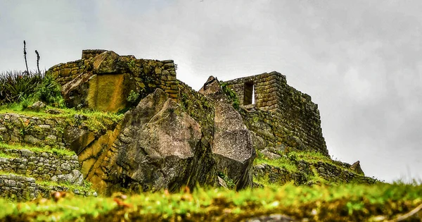 Machu Picchu Cité Perdue Incasentouré Mystère Charme Traditions Machu Pichu — Photo