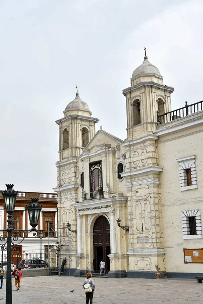 Monasterio San Francisco Uno Los Asentamientos Más Antiguos Tipo Lima —  Fotos de Stock