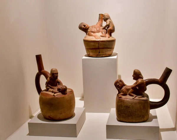 Ceramiche Peruviane Dell Era Precolombiana Civiltà Precolombiane Sono State Fatte — Foto Stock