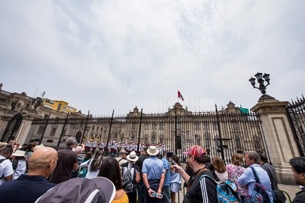 Plaza Mayor Eller Plaza Des Armaspå Detta Överdådiga Torg Imponerad — Stockfoto