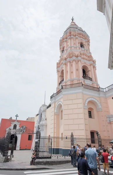 Bazylika Klasztor Popularnie Znany Jako Santo Domingo Położony Mieście Limie — Zdjęcie stockowe