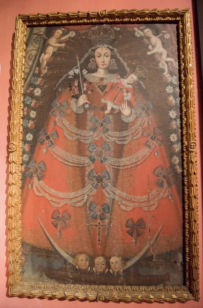 Pinturas Peruanas Época Colonialel Virreinato Del Perú Fue Una Entidad — Foto de Stock