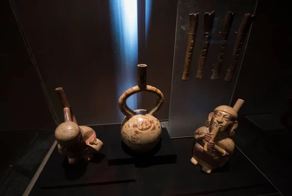 Peruvian Pottery Pre Columbian Erapre Columbian Civilizations Were Made Those — Stock Photo, Image