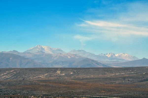 Widok Andów Cordilleras Altiplanogóry Andów Najdłuższym Pasmem Górskim Świecie Rozciągają — Zdjęcie stockowe