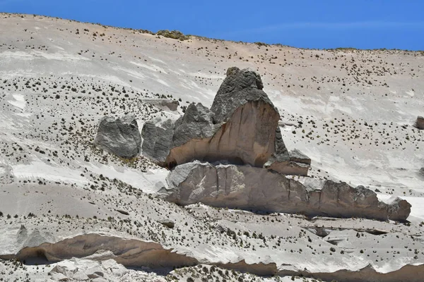 位于中南美洲的阿尔卑斯高原是安第斯山脉最宽的地区 它是世界上西藏以外最大的高原地区 阿尔蒂普拉诺大部分地区在玻利维亚 但北部地区在秘鲁 — 图库照片
