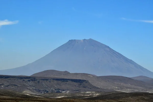 Misti volcanoMisti, also known as Putina or Guagua Putina is a volcano located in southern Peru, near the city of Arequipa. With its symmetrical cone seasonally covered with snow, Misti is 5,822 meters away. The last eruption was in 1985, 198 years