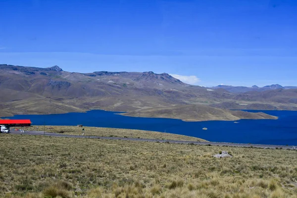 Seen Hochaltiplano Der Peruanischen Anden Dem Colca Tal Ist Ein — Stockfoto