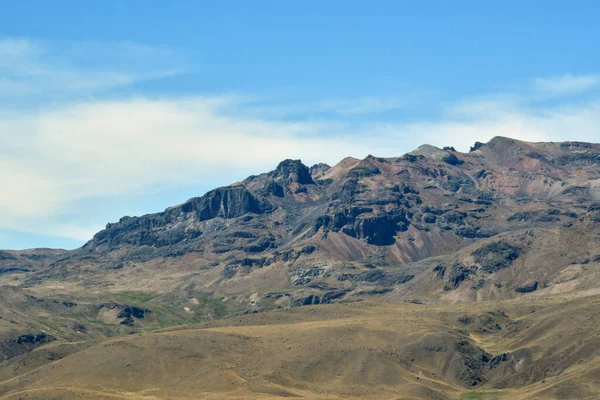 Анди Кордильєри Altiplanothe Andes Mountains Найдовшим Гірським Хребтом Світі Вони — стокове фото