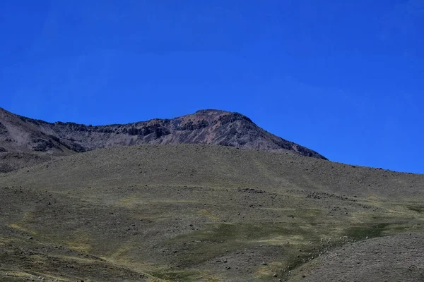 Cordilleras Los Andes Vista Desde Altiplanolas Montañas Los Andes Son —  Fotos de Stock