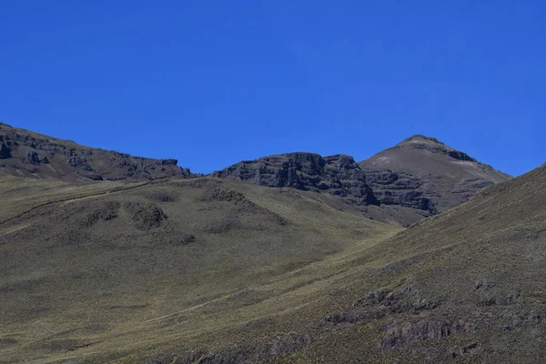 Cordilheiras Dos Andes Vista Altiplanoas Montanhas Dos Andes São Maior — Fotografia de Stock