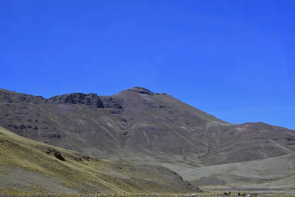 Widok Andów Cordilleras Altiplanogóry Andów Najdłuższym Pasmem Górskim Świecie Rozciągają — Zdjęcie stockowe