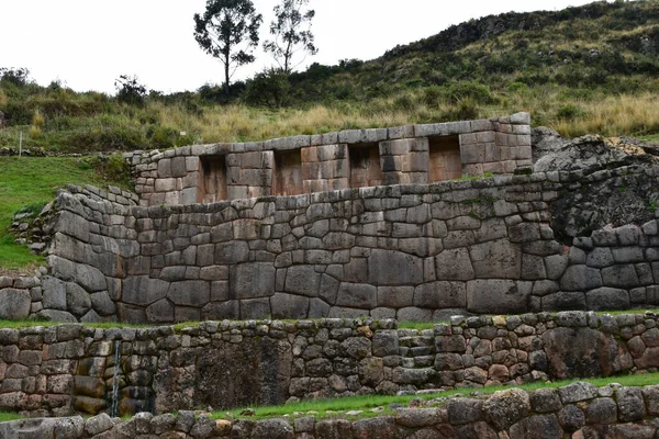 Tambomachay Grottan Där Gästerna Blir Berusade Quechua Arkeologernas Åsikt Att — Stockfoto