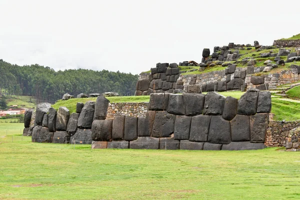 Complexo Parede Incan Sacsayhuaman Pedras Deste Complexo Parede Incan Encaixam — Fotografia de Stock