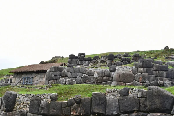 Sacsayhuaman Incan Wall Complexthestones Incan Wall Complex Fit Together Well — Photo