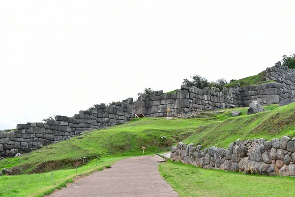 Sacsayhuaman Complejo Paredes Incanaslas Piedras Este Complejo Paredes Incanas Encajan — Foto de Stock