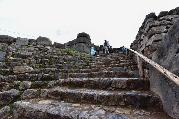 Sacsayhuaman Complejo Paredes Incanaslas Piedras Este Complejo Paredes Incanas Encajan — Foto de Stock