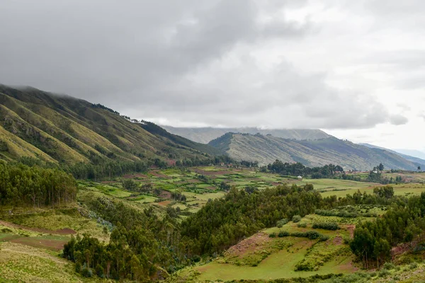 Vista Las Cordilleras Los Andes Desde Larayapass4332Maltitudeel Rayapass Punto Más — Foto de Stock