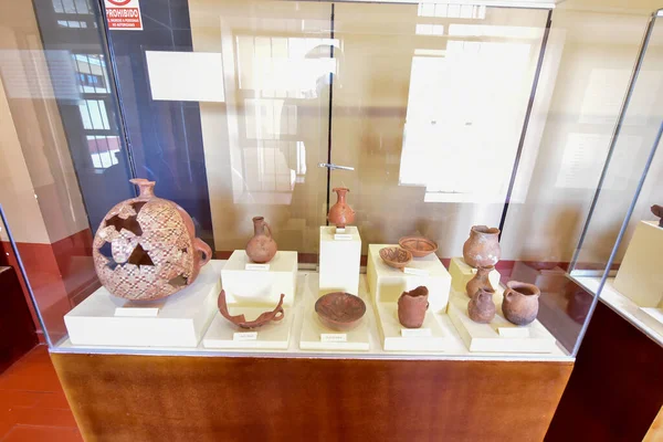 Pukara Archaeological Complex Pukara Museum Вирізьбленими Монолітами Представляють Змій Ящірки — стокове фото