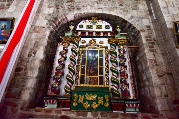 Santa ABEL DE PUKARA taştan kilisenin içinde Pukara, Peru arkeolojik kompleksindeki