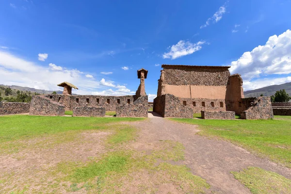 Raqch Eller Templet Wiracocha Viktig Inkaarkeologisk Plats Belägen 110 Söder — Stockfoto