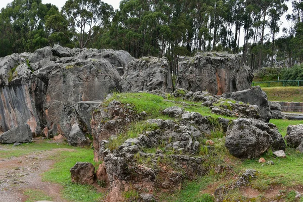 Qenqoinquechua Significa Labirinto Era Lugar Santo Dos Maiores Região Cusco — Fotografia de Stock