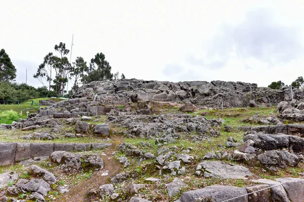 Qenqoinquechua Означає Лабіринт Було Святе Місце Одне Найбільших Області Thecusco — стокове фото