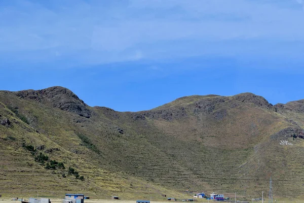 Widok Andów Cordilleras Juliaca Góry Andów Najdłuższym Pasmem Górskim Świecie — Zdjęcie stockowe