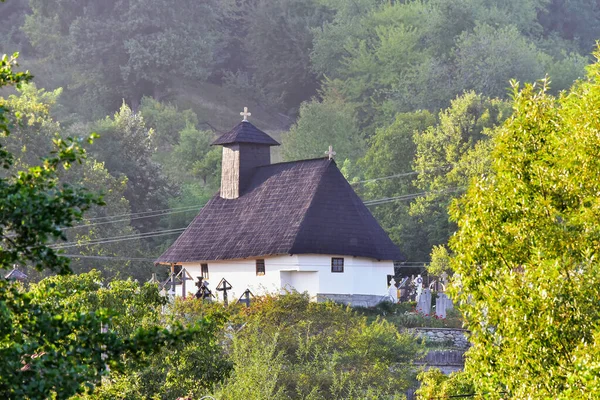 Novaci Chiesa Legno Chiesa Ortodossa Rumena Una Delle Chiese Autocefale — Foto Stock