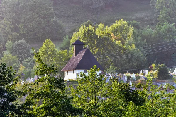 Novaci Dřevěný Kostel Rumunská Pravoslavná Církev Jedním Autokefalických Církví Pravoslavného — Stock fotografie